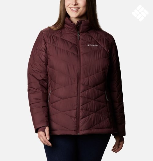 Women's Columbia Heavenly Jackets Burgundy | Plus Size CA-DA18L